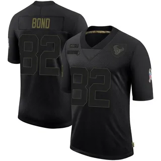 Lewis Bond Houston Texans Youth Limited 2020 Salute To Service Nike Jersey - Black