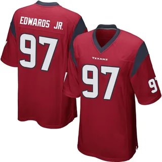 Mario Edwards Jr. Houston Texans Men's Game Alternate Nike Jersey - Red