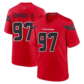 Mario Edwards Jr. Houston Texans Men's Game Alternate Nike Jersey - Red