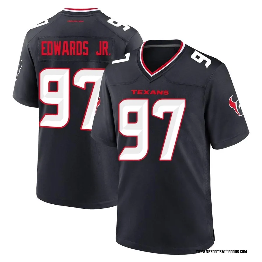 Mario Edwards Jr. Houston Texans Men's Game Team Nike Jersey - Navy