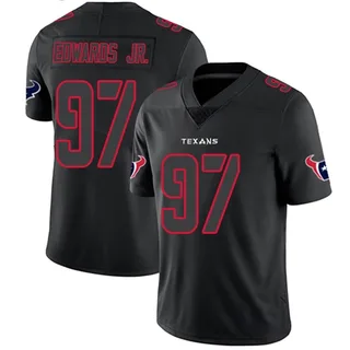 Mario Edwards Jr. Houston Texans Men's Limited Nike Jersey - Black Impact