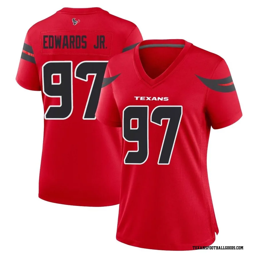 Mario Edwards Jr. Houston Texans Women's Game Alternate Nike Jersey - Red