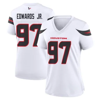 Mario Edwards Jr. Houston Texans Women's Game Nike Jersey - White