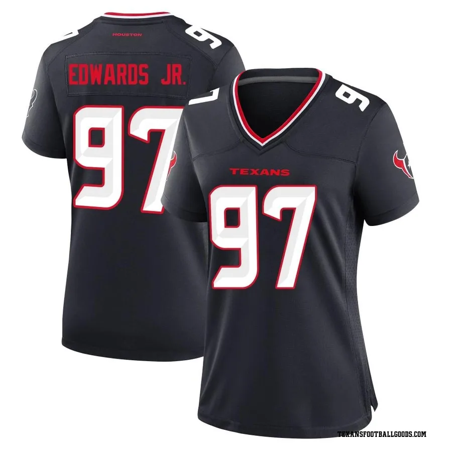 Mario Edwards Jr. Houston Texans Women's Game Team Nike Jersey - Navy