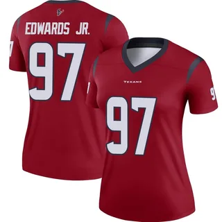 Mario Edwards Jr. Houston Texans Women's Legend Nike Jersey - Red