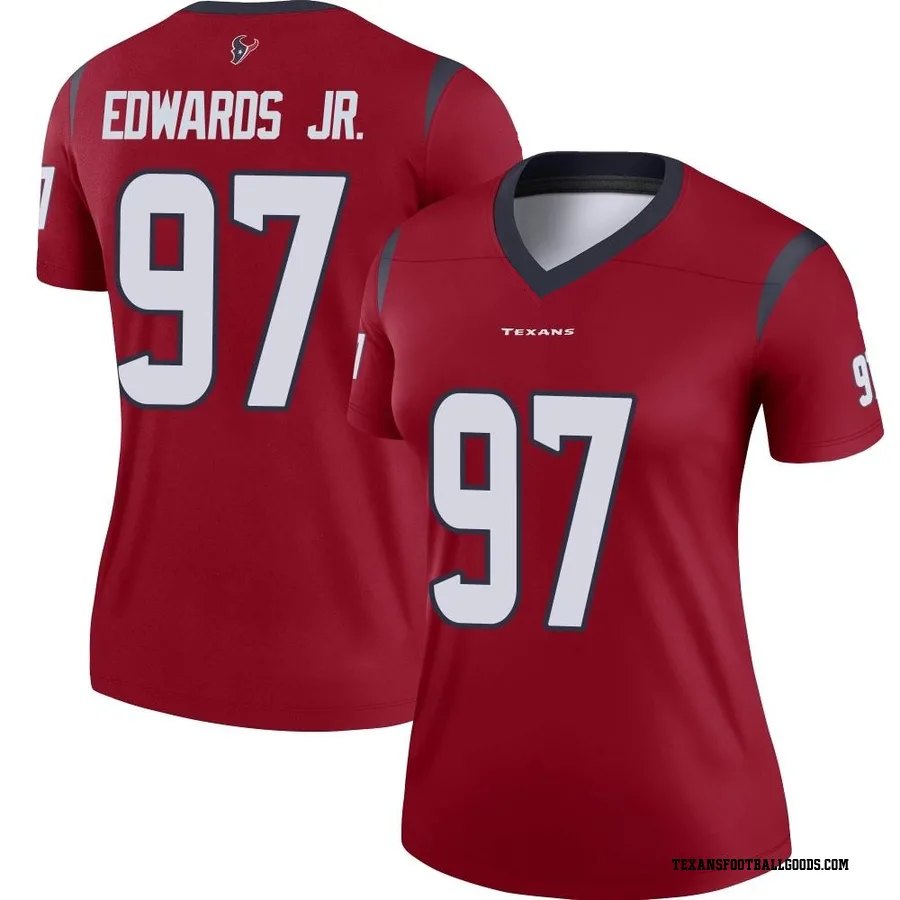 Mario Edwards Jr. Houston Texans Women's Legend Nike Jersey - Red