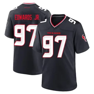 Mario Edwards Jr. Houston Texans Youth Game Team Nike Jersey - Navy