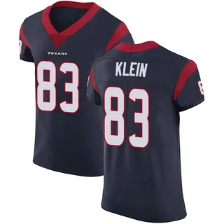 Marlin Klein Houston Texans Men's Elite Team Color Vapor Untouchable Nike Jersey - Navy Blue