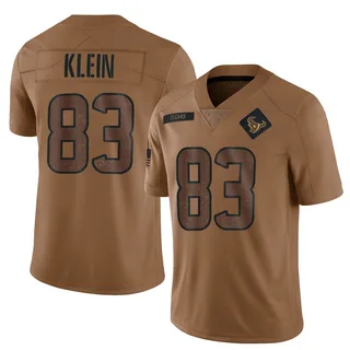 Marlin Klein Houston Texans Men's Limited 2023 Salute To Service Nike Jersey - Brown