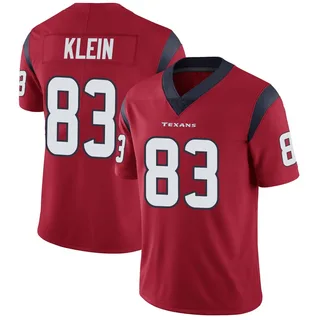 Marlin Klein Houston Texans Men's Limited Alternate Vapor Untouchable Nike Jersey - Red