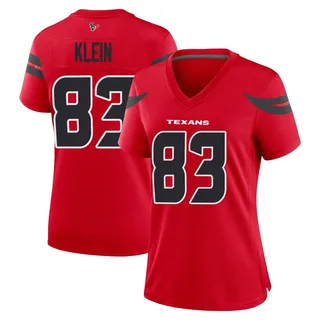 Marlin Klein Houston Texans Women's Game Alternate Nike Jersey - Red
