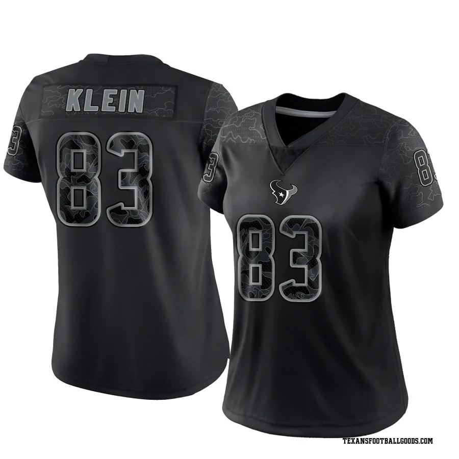 Marlin Klein Houston Texans Women's Limited Reflective Nike Jersey - Black