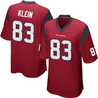 Marlin Klein Houston Texans Youth Game Alternate Nike Jersey - Red