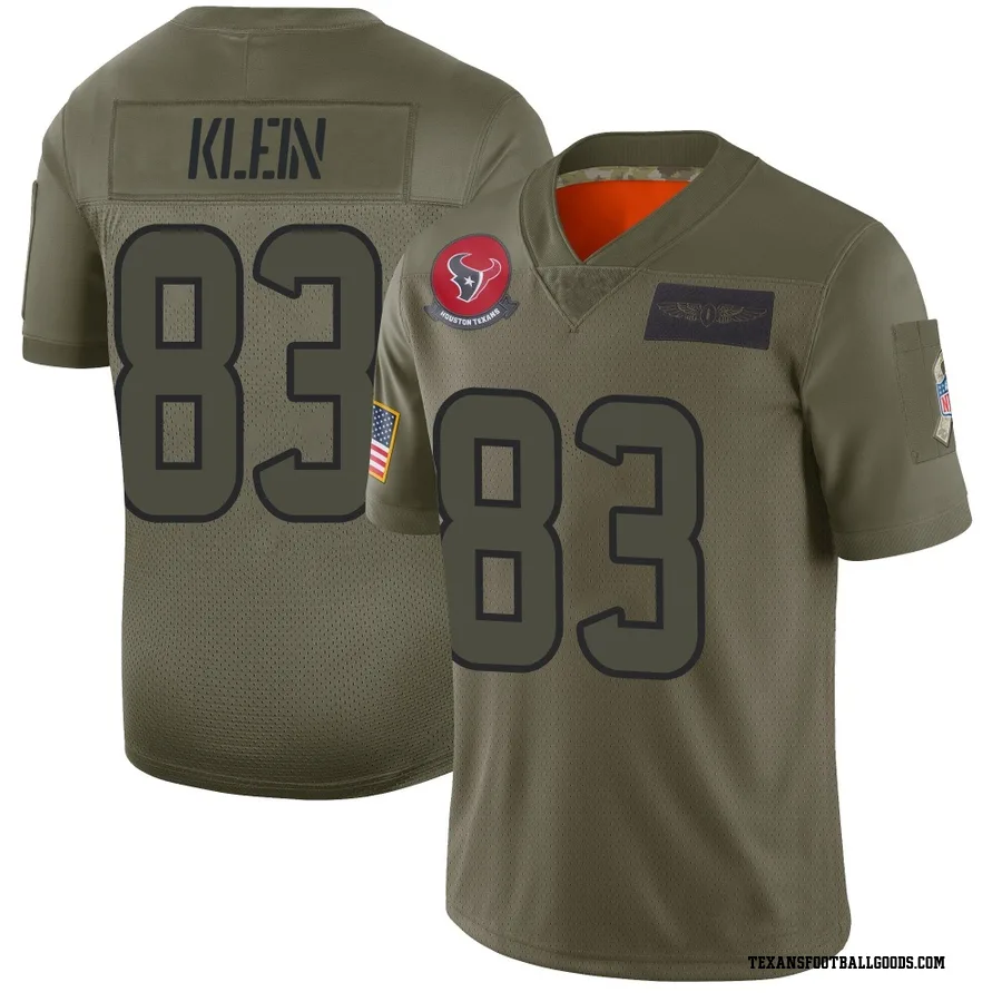 Marlin Klein Houston Texans Youth Limited 2019 Salute to Service Nike Jersey - Camo