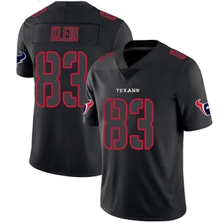 Marlin Klein Houston Texans Youth Limited Nike Jersey - Black Impact