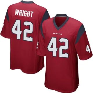 Matthew Wright Houston Texans Men's Game Alternate Nike Jersey - Red