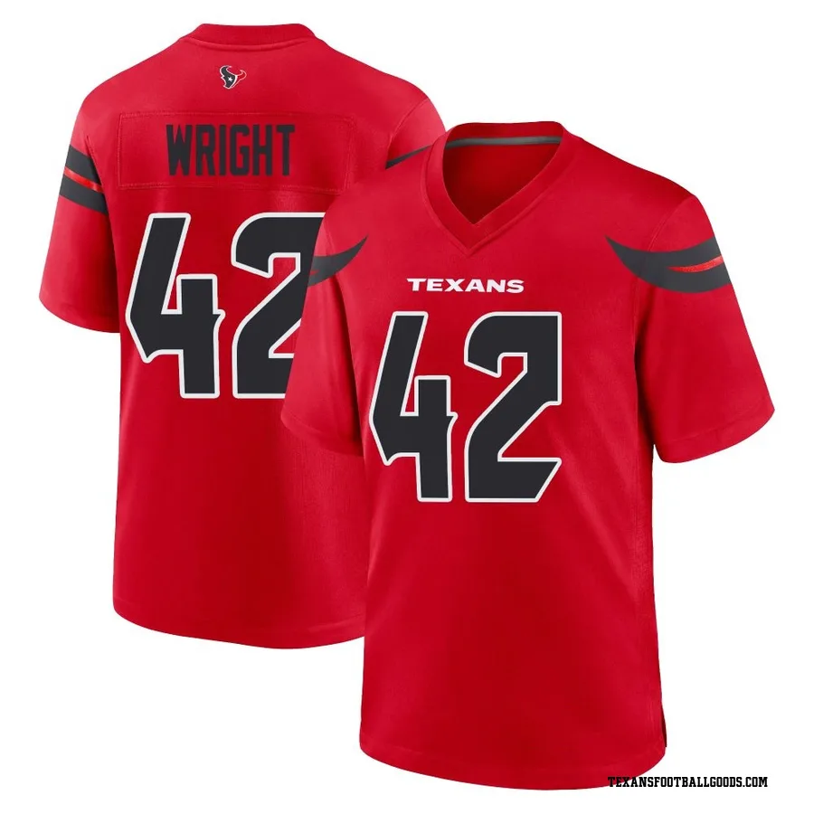 Matthew Wright Houston Texans Men's Game Alternate Nike Jersey - Red