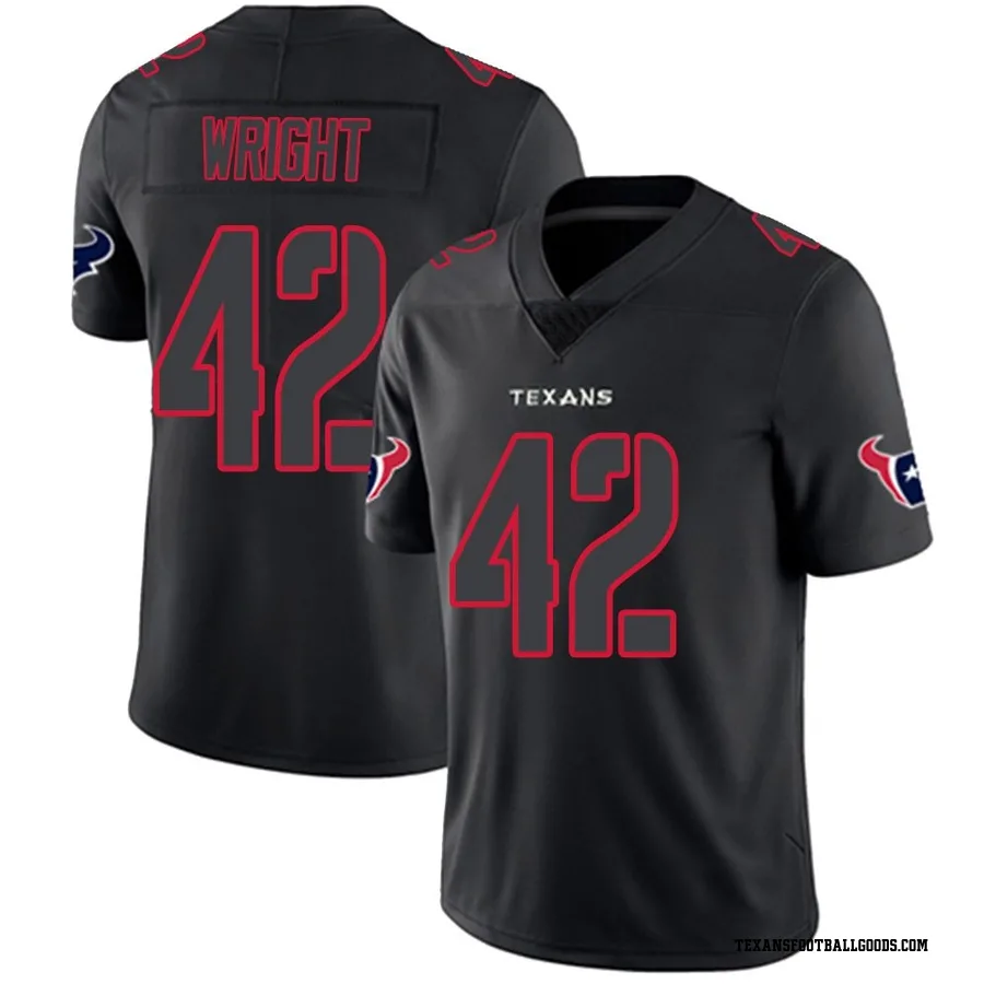 Matthew Wright Houston Texans Men's Limited Nike Jersey - Black Impact