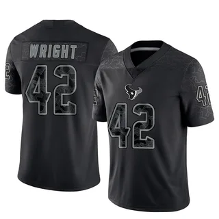 Matthew Wright Houston Texans Men's Limited Reflective Nike Jersey - Black