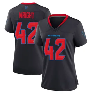 Matthew Wright Houston Texans Women's Game 2nd Alternate Nike Jersey - Navy