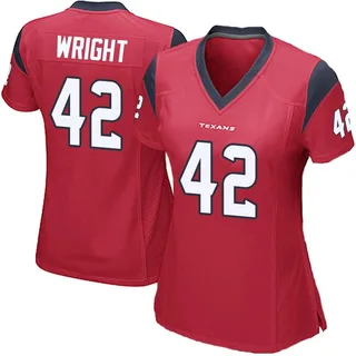 Matthew Wright Houston Texans Women's Game Alternate Nike Jersey - Red