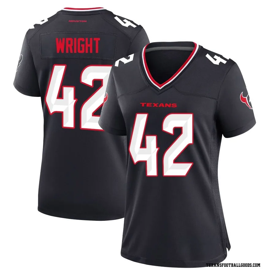 Matthew Wright Houston Texans Women's Game Team Nike Jersey - Navy