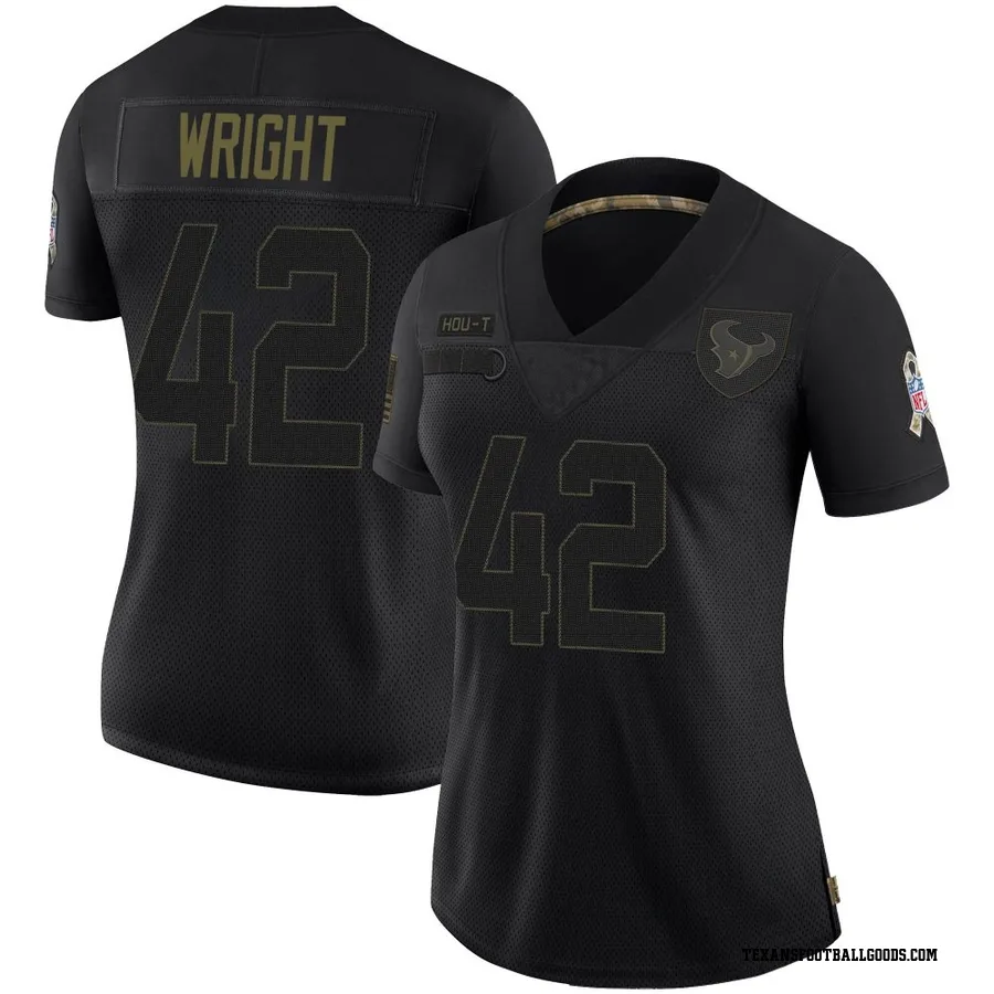 Matthew Wright Houston Texans Women's Limited 2020 Salute To Service Nike Jersey - Black