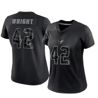 Matthew Wright Houston Texans Women's Limited Reflective Nike Jersey - Black