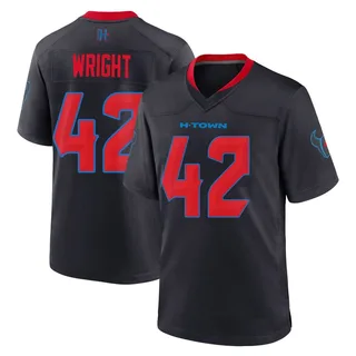 Matthew Wright Houston Texans Youth Game 2nd Alternate Nike Jersey - Navy