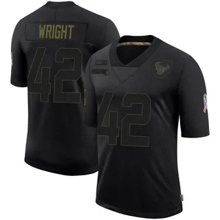 Matthew Wright Houston Texans Youth Limited 2020 Salute To Service Nike Jersey - Black