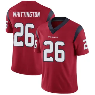 Noah Whittington Houston Texans Men's Limited Alternate Vapor Untouchable Nike Jersey - Red