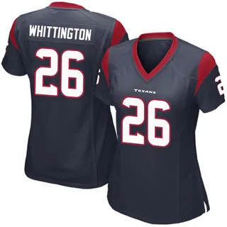 Noah Whittington Houston Texans Women's Game Team Color Nike Jersey - Navy Blue