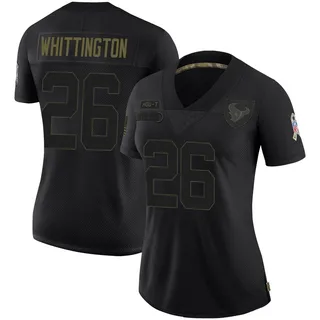 Noah Whittington Houston Texans Women's Limited 2020 Salute To Service Nike Jersey - Black