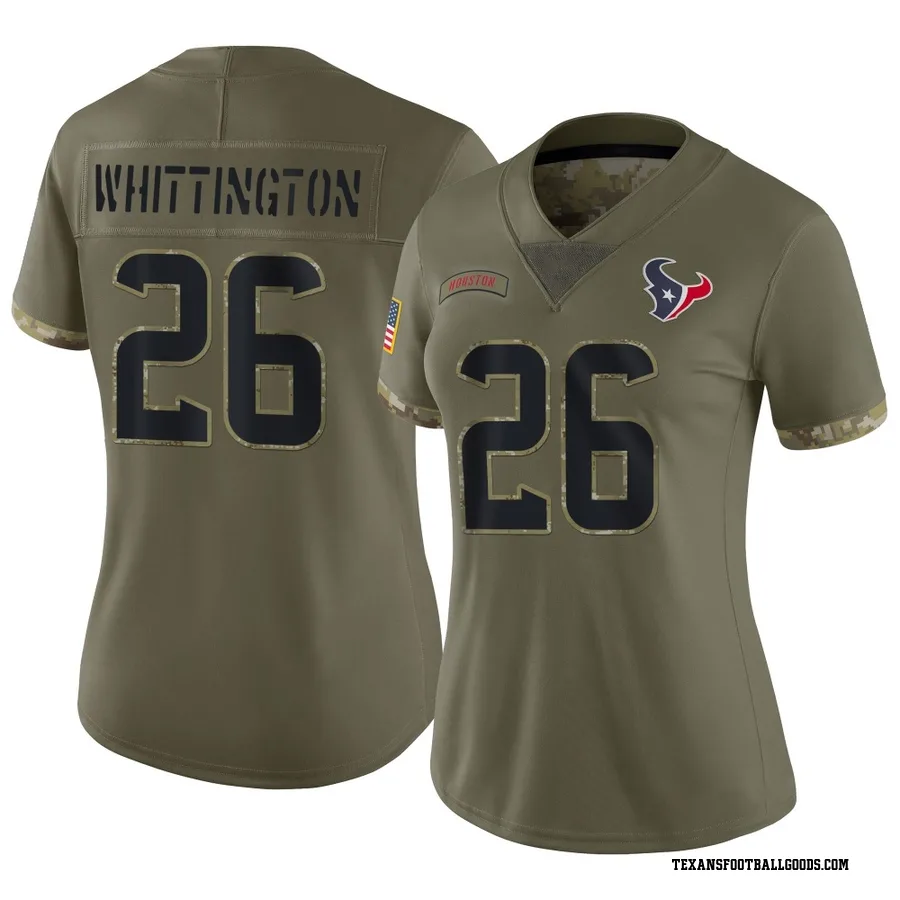 Noah Whittington Houston Texans Women's Limited 2022 Salute To Service Nike Jersey - Olive