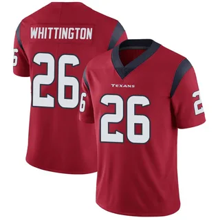 Noah Whittington Houston Texans Youth Limited Alternate Vapor Untouchable Nike Jersey - Red