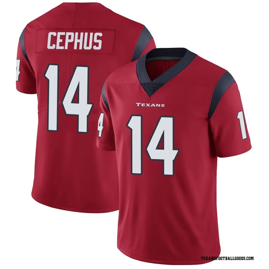 Quintez Cephus Houston Texans Men's Limited Alternate Vapor Untouchable Nike Jersey - Red