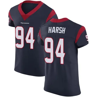 Sabastian Harsh Houston Texans Men's Elite Team Color Vapor Untouchable Nike Jersey - Navy Blue