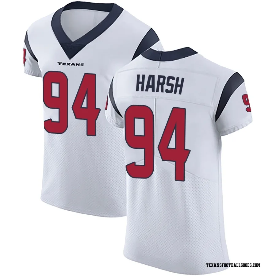 Sabastian Harsh Houston Texans Men's Elite Vapor Untouchable Nike Jersey - White