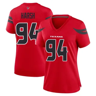 Sabastian Harsh Houston Texans Women's Game Alternate Nike Jersey - Red