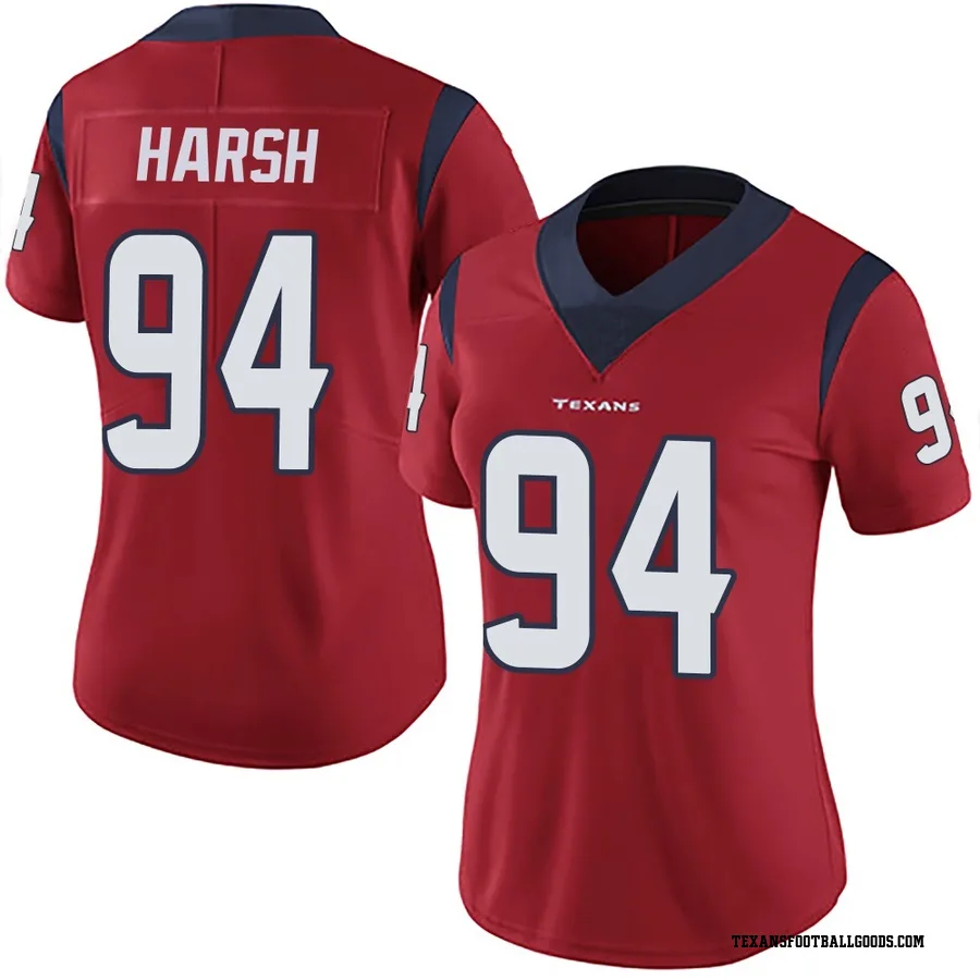 Sabastian Harsh Houston Texans Women's Limited Alternate Vapor Untouchable Nike Jersey - Red