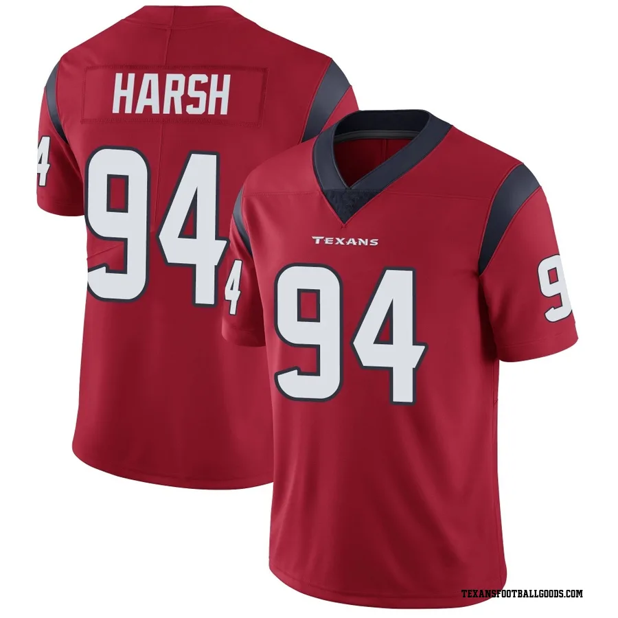 Sabastian Harsh Houston Texans Youth Limited Alternate Vapor Untouchable Nike Jersey - Red