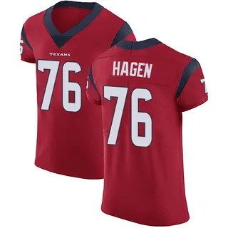 Sam Hagen Houston Texans Men's Elite Alternate Vapor Untouchable Nike Jersey - Red