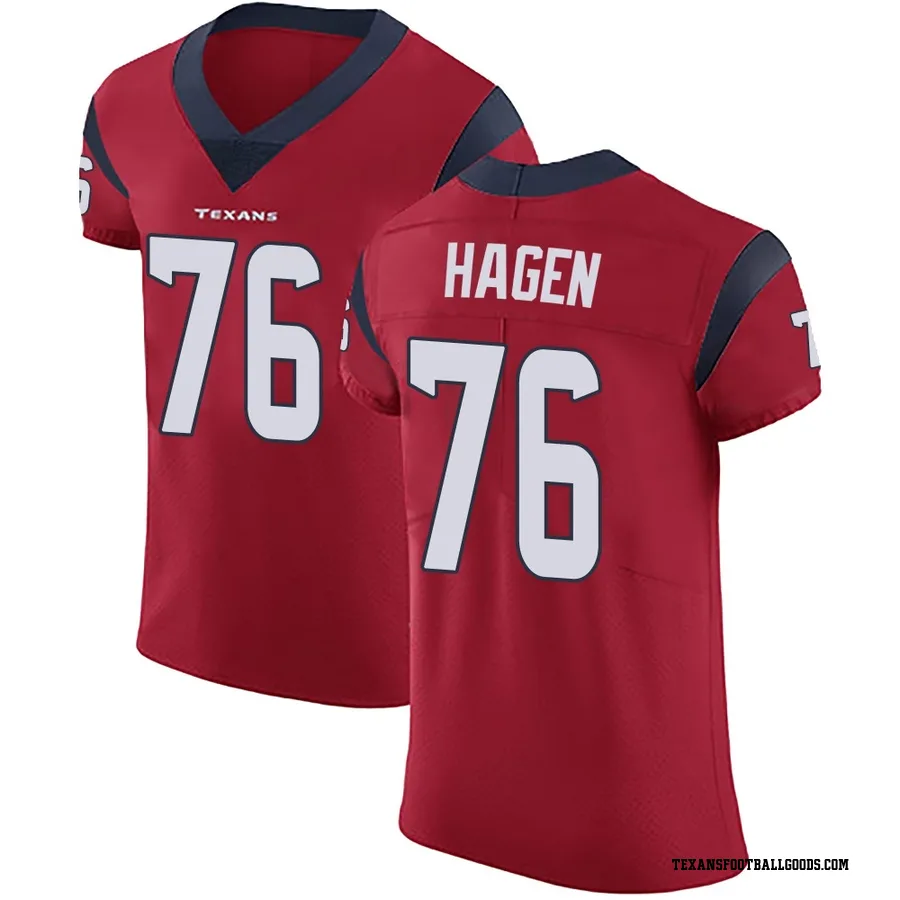 Sam Hagen Houston Texans Men's Elite Alternate Vapor Untouchable Nike Jersey - Red