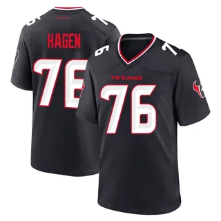 Sam Hagen Houston Texans Men's Game Team Nike Jersey - Navy