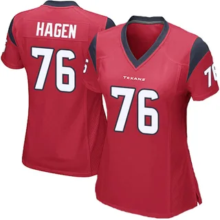 Sam Hagen Houston Texans Women's Game Alternate Nike Jersey - Red