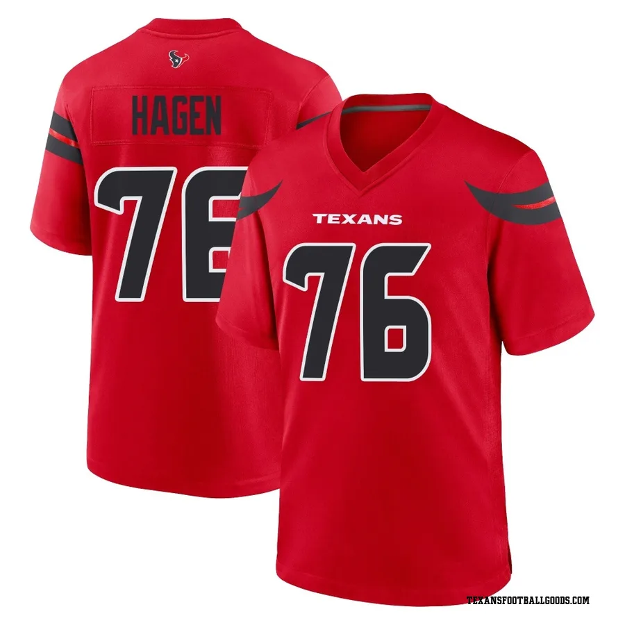 Sam Hagen Houston Texans Youth Game Alternate Nike Jersey - Red