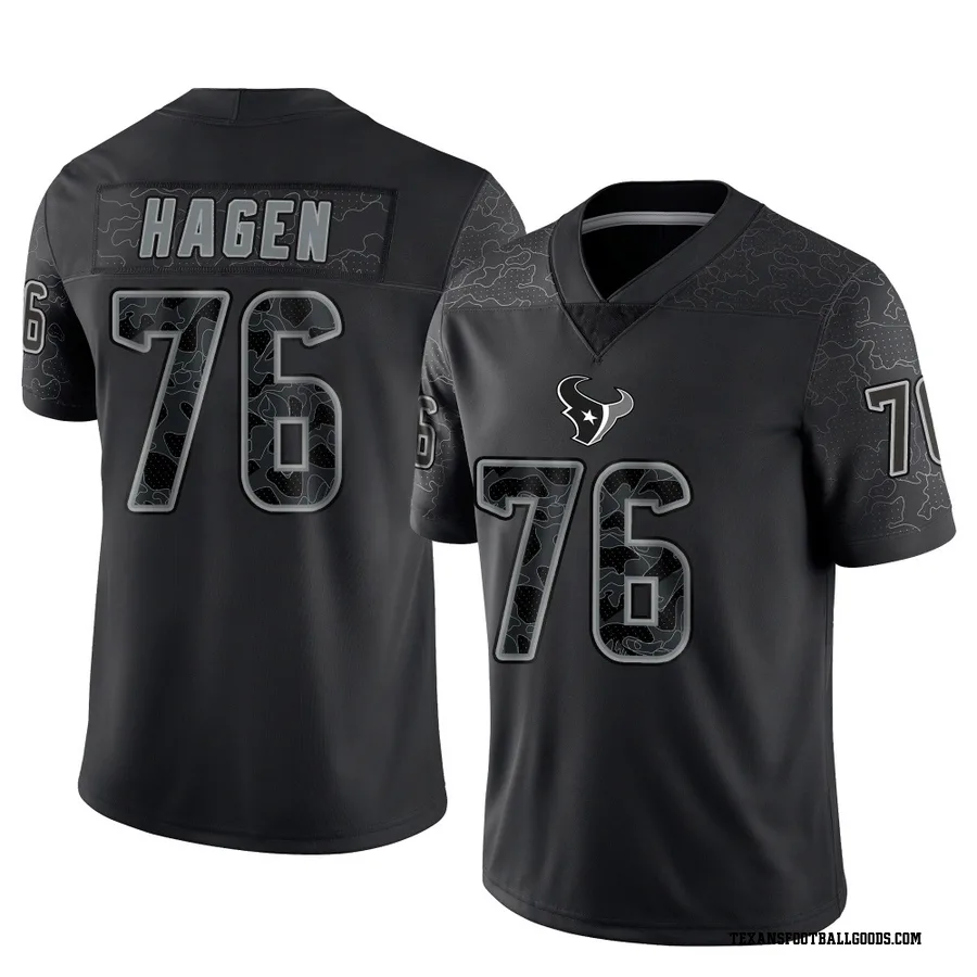 Sam Hagen Houston Texans Youth Limited Reflective Nike Jersey - Black