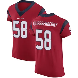 Scott Quessenberry Houston Texans Men's Elite Alternate Vapor Untouchable Nike Jersey - Red