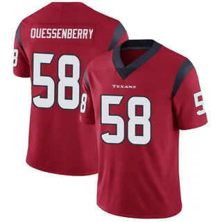 Scott Quessenberry Houston Texans Men's Limited Alternate Vapor Untouchable Nike Jersey - Red