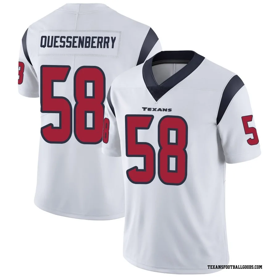 Scott Quessenberry Houston Texans Men's Limited Vapor Untouchable Nike Jersey - White